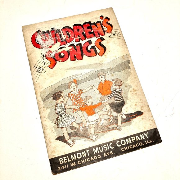3 Vintage Children's Song Books, 2 Vintage: 1923 & 1937 + 1 Antique: 1893 - Picture 3 of 12